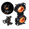 360° Adjustable Bike Light Handlebar 2 Stable Contraction Mechanical Fast Locking 0.2kg Lightweight Bicycle Holder for H