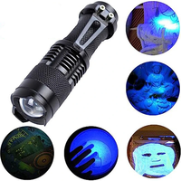 365NM UV Black Light Flashlight Ultraviolet Flashlight Pet Urine Detector Portable UV Torch Lamp