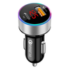 38W Car Charger PD+USB QC3.0 Quick Charging Phone Charger 12V -24V Lighter Socket with LED Voltmeter Display