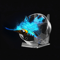 3D Fan Hologram Projector Remote Display Support Images and Video for Placing on Desks,  Restaurants,  Homes,  Etc. to Incr