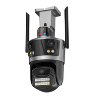 3MP/8MP WiFi IP Camera Night Vision Outdoor Security Camera 3 Lenses 360° View Remote Access Motion Tracking Waterproof