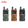 3Pcs Baofeng UV-17 Pro GPS Handheld Walkie Talkie Six Bands Wireless Copy Frequency Flashlight Type-C Charger Ham Transc