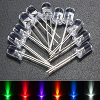 3x 120pcs 5mm White Red Blue Green Yellow Purple LED Light Bulb Emitting Diode Lamp