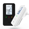4 in 1 Gas Alarm Methane Carbon Monoxide Temperature Humidity Monitor High Decibel Warning LCD Display Plug and Play Saf
