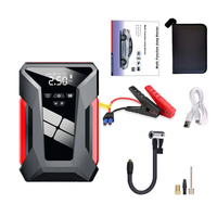 4-in-1 Multi-function Car Emergency Starter Intelligent Digital Display 12V 38000mAh Power Bank Jumpstarter Tire Inflati