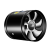 4 Inches High-Performing Exhaust Fan for Household Appliance Enthusiasts - BlackOne-Way Ventilation