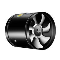 4 Inches High-Performing Exhaust Fan for Household Appliance Enthusiasts - BlackOne-Way Ventilation