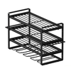 4 Layers Heavy Duty Iron Tool Storage Rack Wall Mount Organizer Battery Charging Station Drill Slots Easy Installation f