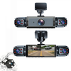 4 Lens Car Dash Cam Front Back Left Right Driving Recorder DVR Motion Detection Loop Recording Night Vision Mobile App W