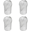 4 Pack Waterproof Aluminum Gutter Guards 3.5x6.5 Inches Expandable Leaf Filter Strainer for Preventing Blockage from Lea