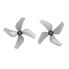 4 Pairs GEMFAN 1211 31mm 1.2 Inch 4 Blade PC Propeller 0.8mm / 1mm for FPV Racing Drones Compatible with 0702 29000kV Mo