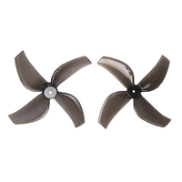 4 Pairs GEMFAN 1613 40mm 1.6 Inch 4 Blade PC Propeller 1mm / 1.5mm for FPV Racing Drones Compatible with 0802 1102 Motor