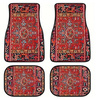 4 Pcs Car Floor Carpets Persian Style Set Front and Rear Carpets Pattern Printed Car Interior Foot Mats for Most Cars Tr