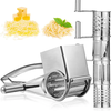 4 PCS Handheld Stainless Steel Rotary Cheese Grater Kitchen Tool Garlic Carrot Cutter Slicer Shredder Grinder