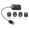 4 Wheel USB Android Car Tire Pressure Alarm System 433.92MHz TPMS Wireless Transmission Auto Security Temperature Alarm
