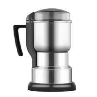 400W Multifunctional Electric Coffee Grinder Adjustable Grinding Levels Stainless Steel for Coffee Beans Spices Nuts Hom