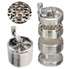 40mm Zinc Alloy Four-Layer Hand-Cranked Grinder Manual Grinder Metal With Handle Grinder Smoking Utensils Magnetic Lid D