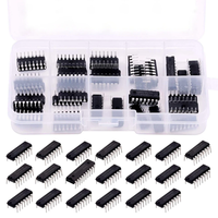 40Pcs 20 Different Types 74HCxx and 74LSxx Series L0gic IC Assortment Kit with Container Low-Power Schottky L0gic IC Ser