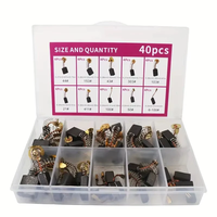 40pcs Carbon Brushes Brush Repairing Part for General Electric Motor for Electric Motors Graphite Brush 10 Different Typ