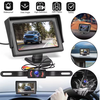 4.3inch Car Rear View License Plate Backup Camera with Monitor Screen for Vehicle Van Night Vision Reverse HD Parking Sy