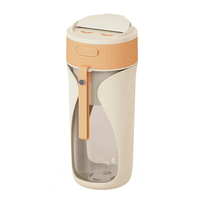 450ML Small Portable Multi-function Juicer Cordless Electric Juicing Cup with Removable Straw Strong 6-Blade Precision S