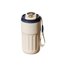 450ml Temperature Display Thermos Bottle Stainless Steel Vacuum Cup Office Coffee Cup Business Portable Thermal Mug