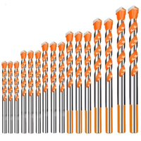 4/5/7/12/16PCS Tungsten Carbide Masonry Drill Bit Set 3-12mm for Metal Ceramic Tile Concrete Wood High Wear Resistance f