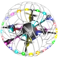 4DRC V49 Gesture One-Key Throwing Automatic Obstacle Avoidance 360° Stunt Spin LED Circle Protection Kids Gifts 2.4G 4CH