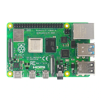 4GB Raspberry Pi 4B RAM Cortex-A72 ARM v8 64-bit SoC 1.5GHz Gigabit Ethernet WiFi BLE 4K Video RPi 4B Pi4 Development Bo