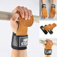 4mm Thickness Fitness Enhance Hand Support Cowhide Soft Material Anti-skid Push-pull Back Auxiliary Horizontal Bar for G