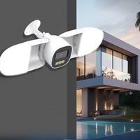 4MP 10W WiFi Flood Light Camera Wireless Outdoor Two-way Intercom Night Vision Video Playback CCTV Security PTZ IP Netwo