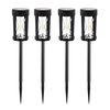 4Pack LED Solar Lawn Light 2300K Warm Light Outdoor Waterproof Garden Night Light Courtyard Decoration Landscape Pathway