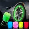 4PC Car Luminous Valve Caps Fluorescent Night Glowing Car Motorcycle Bicycle Wheel Styling Tyre Hub Universal Cap Decor