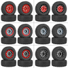 4PCS 1.3 Inches Tires Aluminum Alloy Wheel Rims Hubs for Land Rover TRX4M 1/18 Rock Crawler RC Cars Vehicles Models Spar
