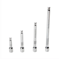 4PCS 1/4 Inch Extension Rod Set Chrome Vanadium Steel 6.3mm Socket Wrench Quick Auto Repair Tools 150mm 100mm 75mm 50mm