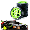 4PCS 1/8 Rally Drift On-Road Tires Wheels 17mm Hex for ARRMA INFRACTION LIMITLESS FELONY F1 ZD RC Car Vehicles Model Par