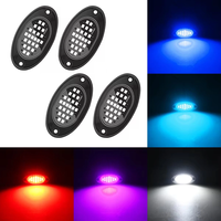 4PCS 8000LM Car LED Underglow Lights Atmosphere Lights Grille Modified Lights Universal for Off-road Vehicles