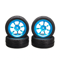 4PCS Alloy Rims Tires RC Car Wheels 1/18 WLtoys A959-B A979-B A959 A969 A979 K929 Vehicles Model Parts