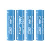 4Pcs Astrolux® E1825 18A 2500mAh 3.7V 18650 Li-ion Battery Unprotected High Drain Rechargeable Lithium Power Cell For As