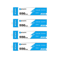 4PCS BETAFPV BT2.0 550mAh 1S 40C for BETAFPV Meteor75 Pro FPV Racing Drone