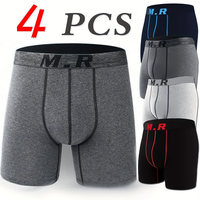 4pcs Cotton Comfy Long Style Men