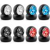 4PCS Drift Tires Wheels Metal Rims for Wltoys 284131 284161 284010 K989 K969 P939 284131 MINI-Q 1/28 RC Car Vehicles Mod