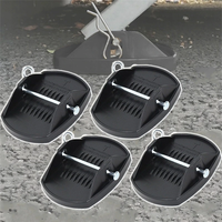 4pcs Outdoor Corner Steady Pads Metal Pin Caravan Jack Pad Feet RV Accessories