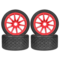 4PCS Racing Road Tire Spare Parts for ARRMA 1/7 Firebird FELONY Mustang GT Flat Race RC Car Vehicle Models Accessories P