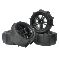 4PCS Sandy Beach Tires Wheels 12mm Hex for 1/10 1/12 9125 X03 F22A RC Car Vehicles Model Parts