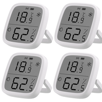4Pcs SONOFF SNZB-02D LCD Smart Temperature Humidity Sensor APP Real-time Monitoring Work with ZB Bridge-P/ ZB Dongle/ NS