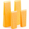 4pcs Tree Felling Wedges With Spikes For Safe Cutting 2 Each Of 8 Inch And 5.5 Inch Chainsaw Wedges Logging Supplies Set