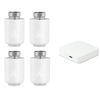 4Pcs Tuya Zigbe Smart Thermostat Radiator Valve Temperature Schedule Setting Window Open Detection Function APP Remote V