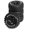 4PCS Upgraded Tires Wheels for MJX HYPER GO 10208 Brushless 1/10 Off-Road Truck RC Cars Vehicles Models Spare Parts W193