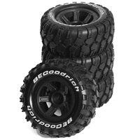 4PCS Upgraded Tires Wheels for MJX HYPER GO 10208 Brushless 1/10 Off-Road Truck RC Cars Vehicles Models Spare Parts W193
